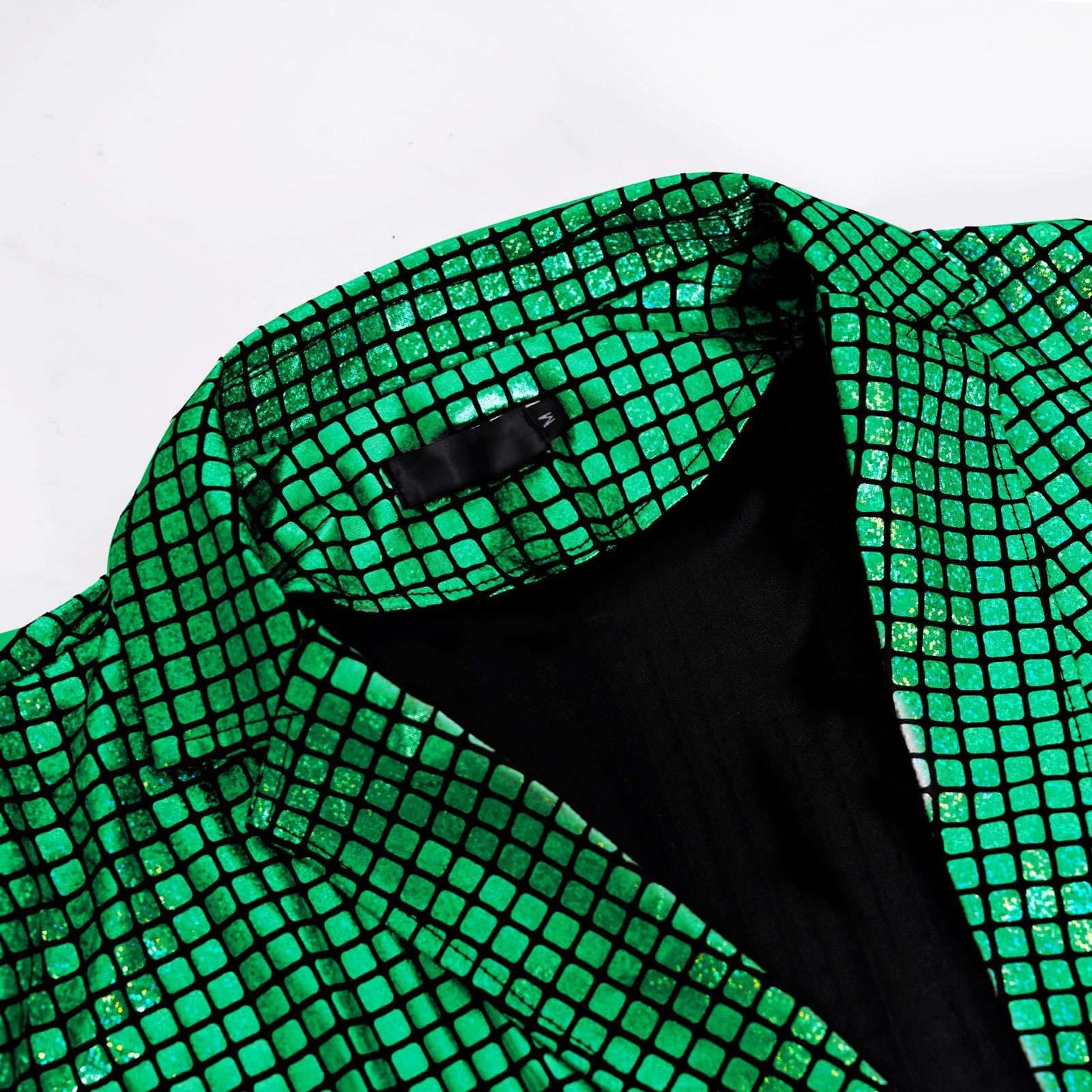 Men's New Cool Performance Set, Sequin Gold Stamping Business Casual Two-piece, One-row Two-button Slim-fit Blazer + Trousers