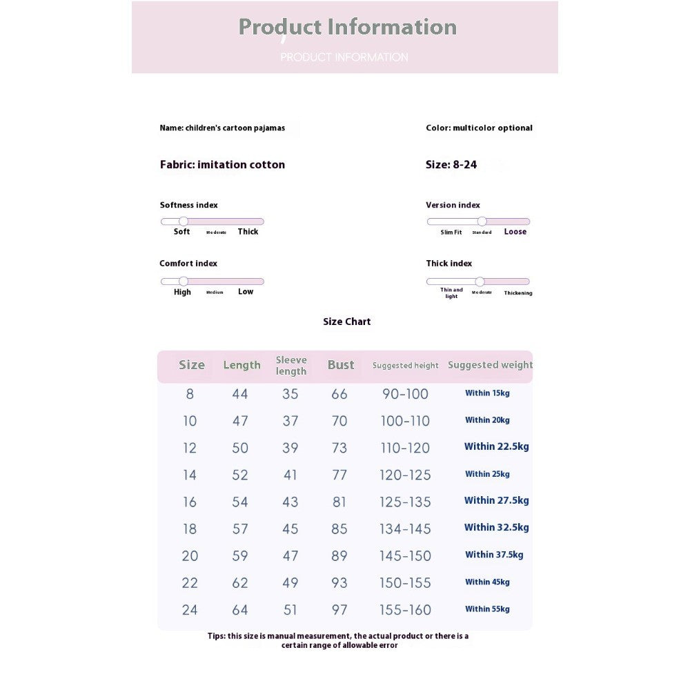 Kawaii Pochacco Children Pajama Sets Lovely Cartoon Print Collar Kids Sleepwear Set Soft Comfortable Boys Girls Pajamas