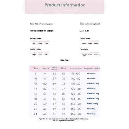 Kawaii Pochacco Children Pajama Sets Lovely Cartoon Print Collar Kids Sleepwear Set Soft Comfortable Boys Girls Pajamas