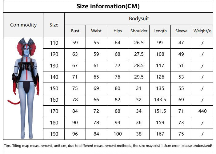 2026 Halloween Cosplay Avatar Costume Fire and Ashes Avatar3 Cosplay Hero One Piece Tight Fitting Clothing Na'vii Jumpsuit