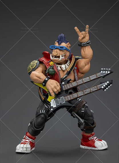 Original JOYTOY TMNT 1/18 Coleção Rocksteady&Beebop Conjunto Completo Boneco de Ação Soldado 11.5cm