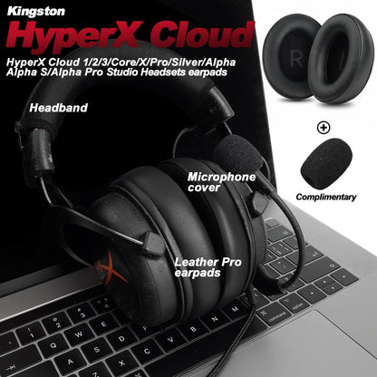Replacement Foam Ear Pads for HyperX Cloud 123 Alpha, II,III,Stinger,Silver,Core,X,S,Pro Headphones memory foam Earpads Protein