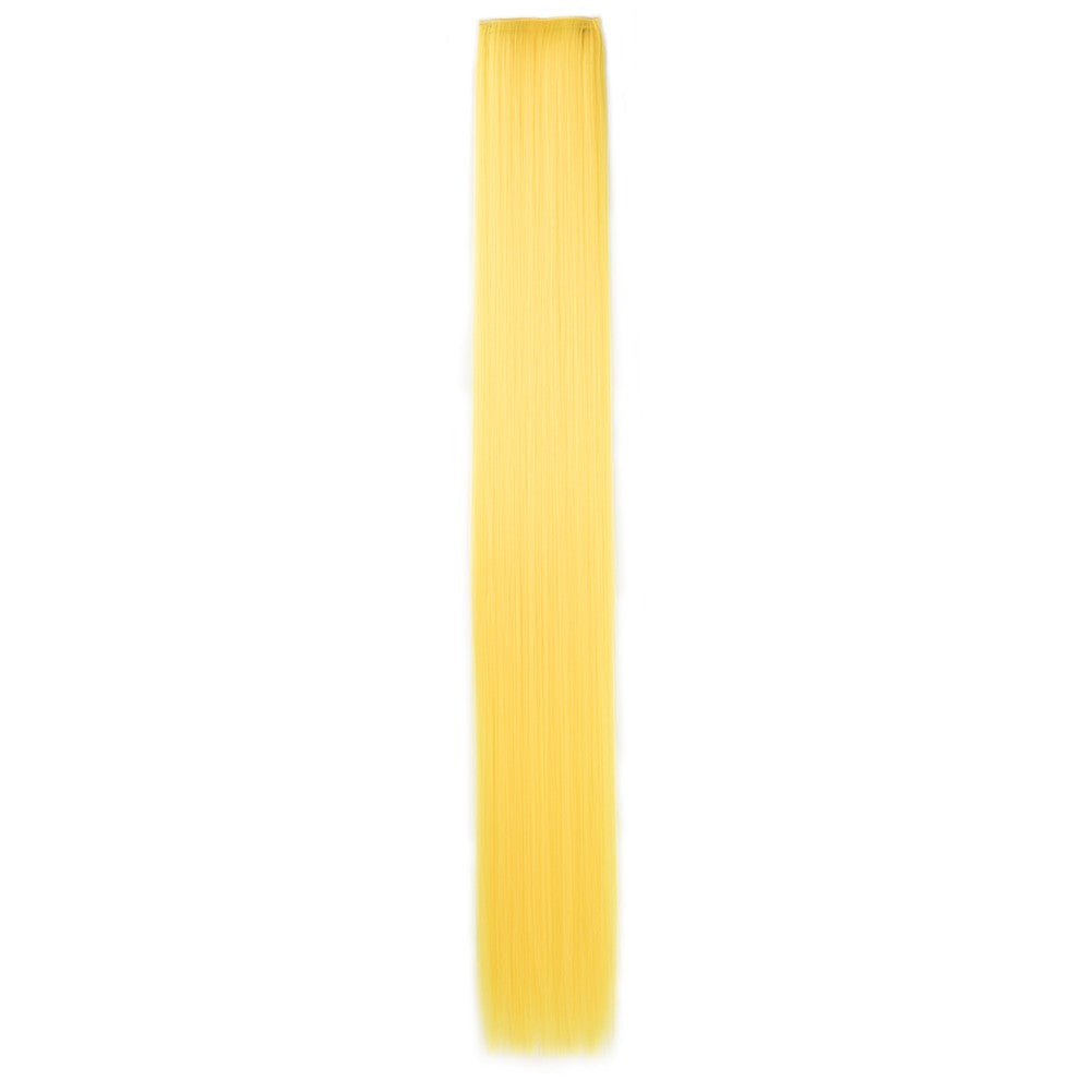 Clip in Hair Extensions Colored Party Highlights 30 inches Multi-colors Straight Hair Synthetic Hairpieces
