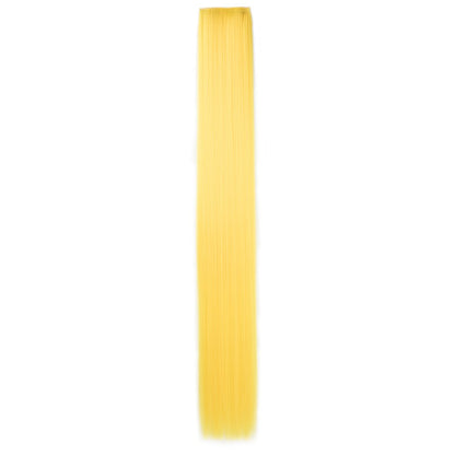 Clip in Hair Extensions Colored Party Highlights 30 inches Multi-colors Straight Hair Synthetic Hairpieces