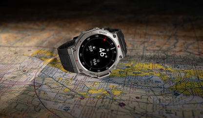 2025 Smartwatch T-Rex 3 Ultra Militar Original com GPS, GNSS Integrado, Bússola, Altímetro, 10ATM à Prova D'água, Smartwatch Esportivo Masculino e Feminino