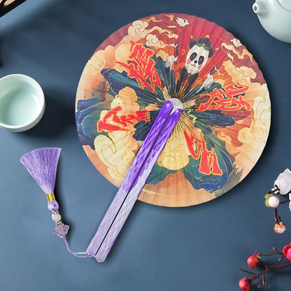 Chinese Japanese Style Silk Fan Folding Fan Wedding Fan Art Gifts Dance Hand Fan Vintage Bamboo Folding Hand Held Flower Fan