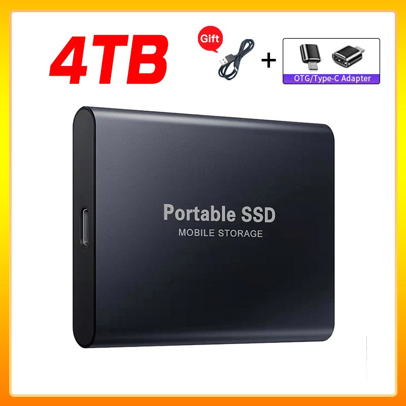 Unidade de Estado Sólido Externa de Alta Velocidade 1TB Disco Rígido Externo Portátil SSD 2TB Disco Rígido Externo SSD Para Laptop Mac