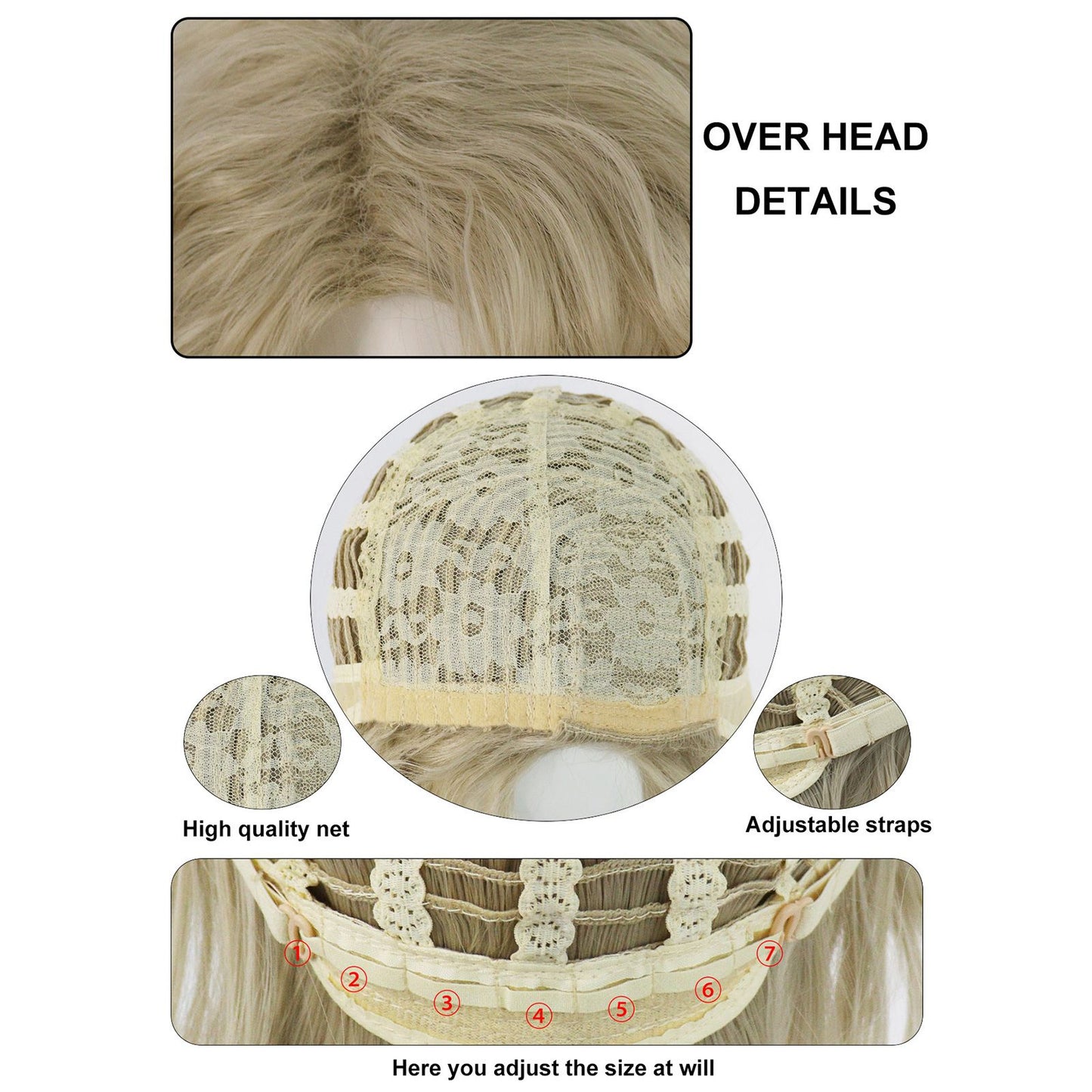 14Inch Synthetic Hair Short Curly Wavy Flaxen Yeo TaeJu Cosplay Wig  Anime Halloween Carnival Comic Exhibition Cosplay Hair