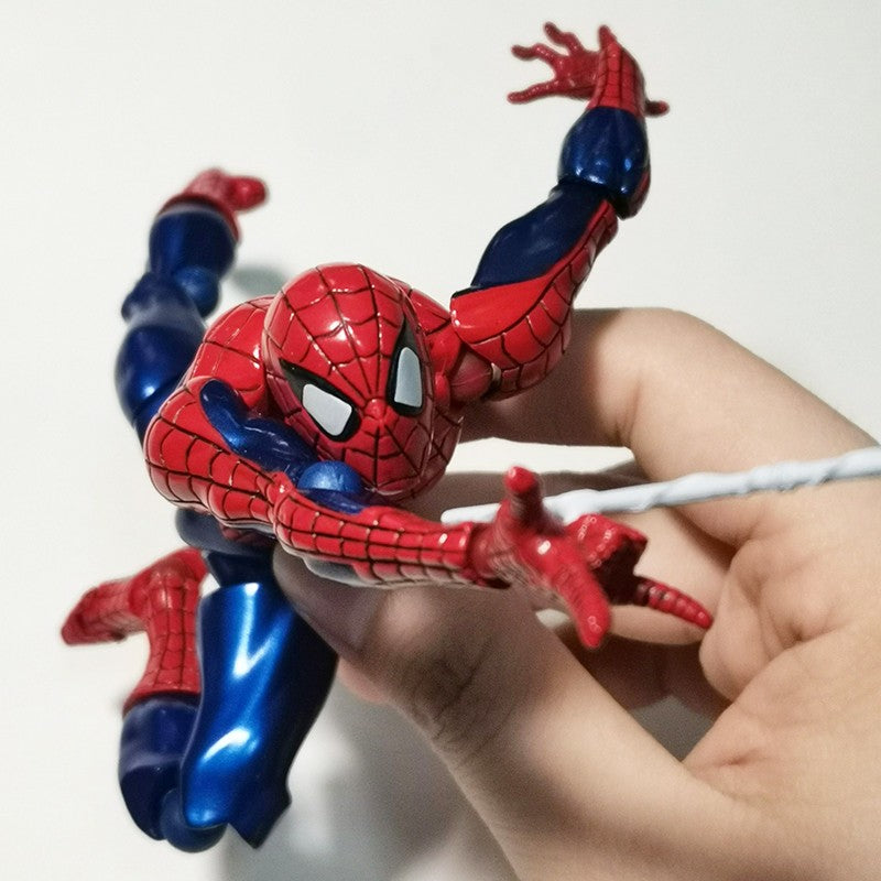 Revoltech Spiderman Figura Amazing Yamaguchi No.002 Homem-Aranha Boneco de Ação Modelo de Coleção Peter Parker Figuras Articuladas Brinquedos