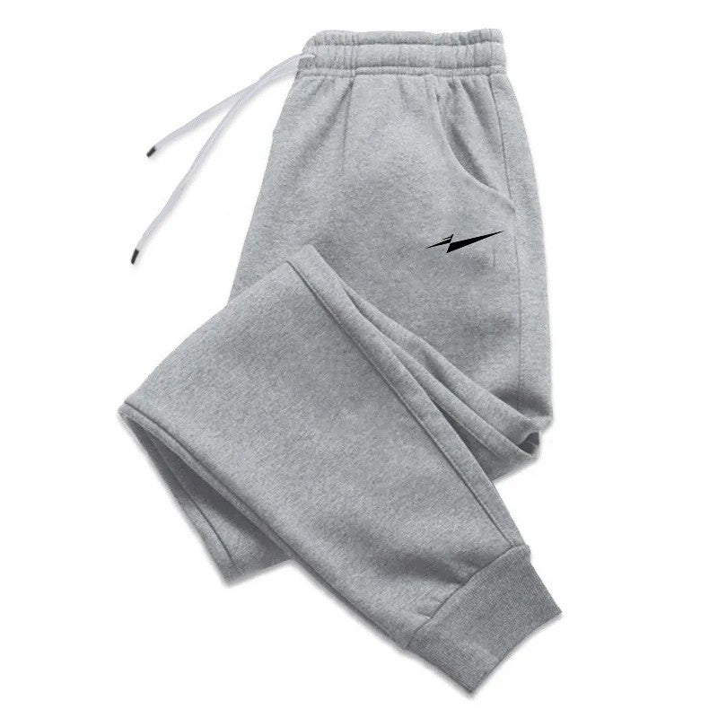 High-quality men's new printed running pants for autumn and winter in 2025, casual sportswear for outdoor running