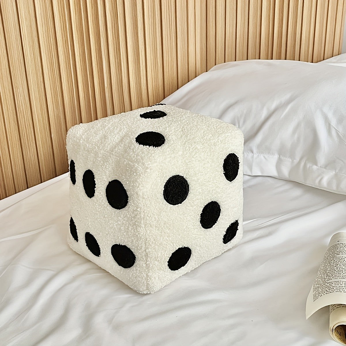 Creative Minimalist Home Pillows Fun Simulation Dice Plush Toys Sofa Cushions Mats Floor Mats Soft Decorative Dice Throw Pillow