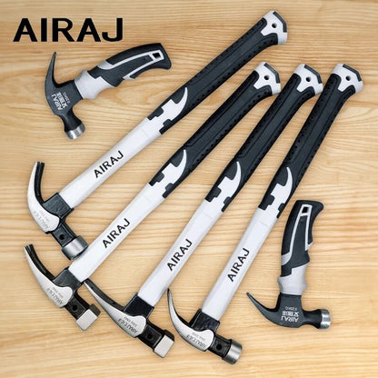AIRAJ Martelo Chifre de Carneiro Multifuncional Grau Industrial Decoração Martelo Doméstico Revestido com Borracha Antiderrapante Ferramenta de Hardware