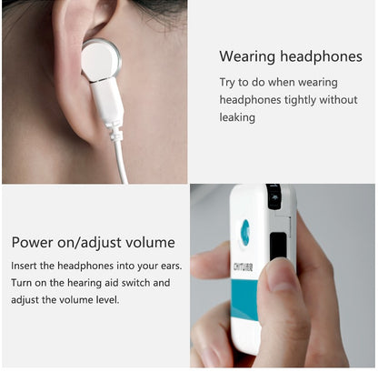 Pocket Rechargeable Hearing Aid DHP for Deafness Powerful Digital Sound amplifier Severe Loss Medical Elderly Hearing Devices