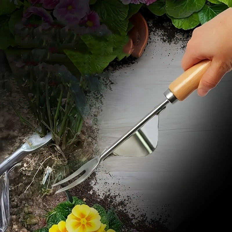 Stainless Steel Gardening Weeder, Weed Puller, Vegetable Digger, Soil Loosener, Garden Shovel, Weeding Tool