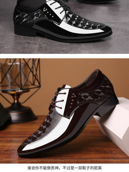 Oxfords Leather Men's Shoes Casual Dress Men Lace Up Breathable Formal Office for Man Big Size 38-48 Flats 2024