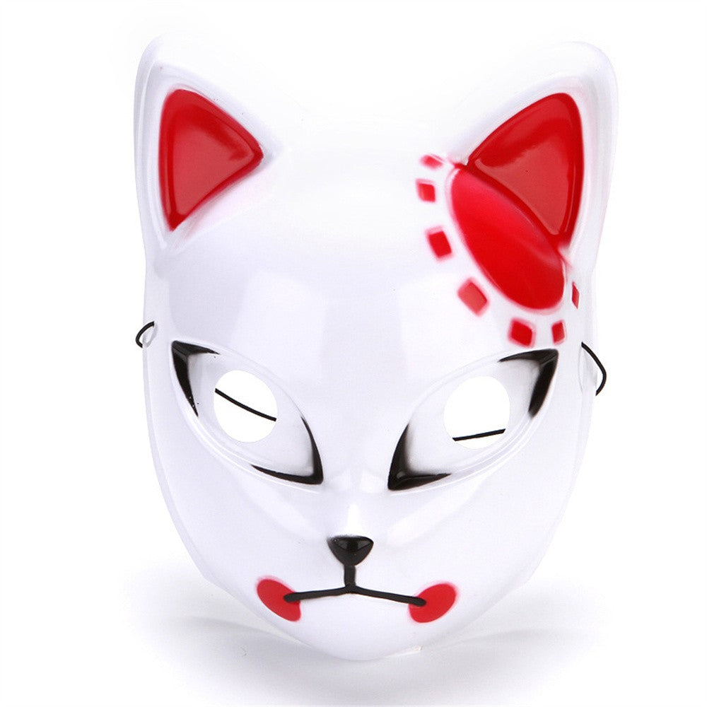 Japanese Anime Demon Slayer Mask Cosplay Thicken Plastic Masks Halloween Party Costume Props Fox Mask