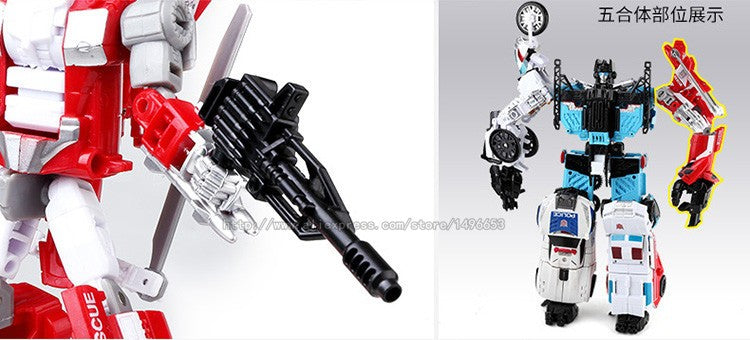 NOVO Chegou G1 KO Brinquedos de Transformação 5 EM 1 Boneco de Ação Clássico Dinossauro Robô Modelo Presente para Crianças