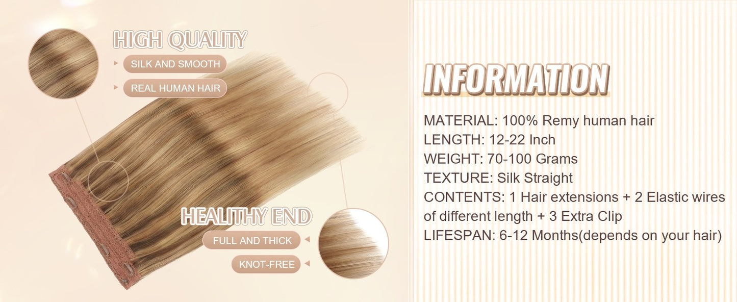 Seis Estrelas Aplique de Cabelo Humano Fio de Cabelo Extensões 80G 100G 12'16'18'20'22' Extensões de Cabelo 100% Remy Humano Para Mulheres