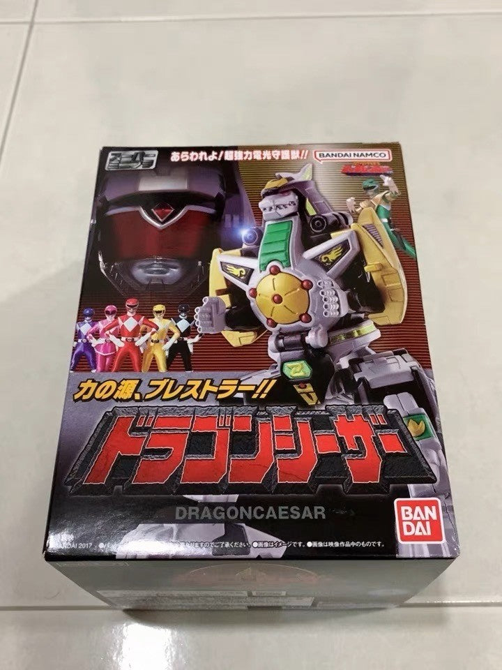 Em Estoque 100% Original Bandai Super Minipla Kyouryuu Sentai Zyuranger Mighty Morphin Boneco de Ação de Brinquedo Presente para Amigo