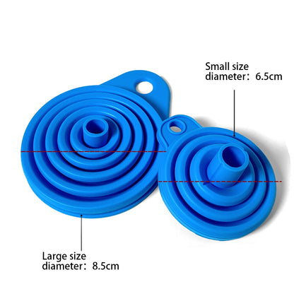 2 Peças Funil Dobrável para Motor de Carro Funil de Líquido de Silicone Ferramentas para Troca de Óleo e Gasolina para Carros e Motos Acessórios