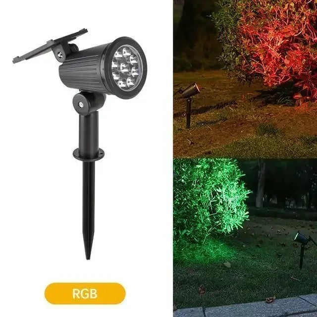 9 LED Solar Spot Light Outdoor IP65 Waterproof Spotlights Solar Garden Lights Landscape Lighting Decoration Pathway Lawn Lamp