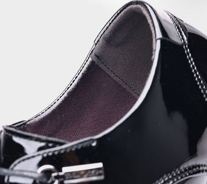 Sapatos Sociais Masculinos de Amarrar em Couro Envernizado Preto Bico Fino Estilo 2025 Preço Baixo Luxo Designer Escritório Terno 39 Masculino