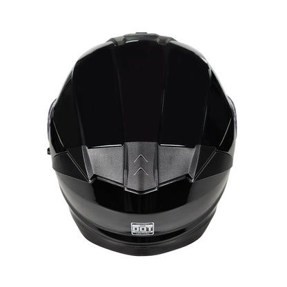 Capacete de motocicleta quente e elegante de inverno com rosto completo e capacete completo e inversão de lente dupla