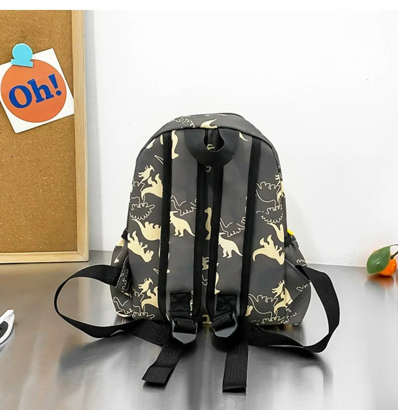Mochila pré-escolar para meninos, dinossauro da moda, mochilas escolares com estampa de desenho animado, mochila escolar casual para crianças, para meninas, de 3 a 8 anos