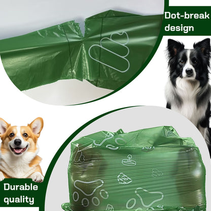 Saco para cocô de cachorro estilo alça fotodegradável com dispensador e fragrância multifuncional, saco de lixo portátil engrossado