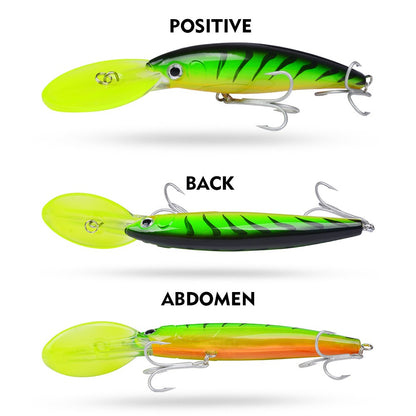 Isca Artificial Flutuante Minnow 32g 50g 75g Isca de Pesca Longa Arremesso Água Salgada Robalo Iscas Duras Minnow para Pesca de Robalo