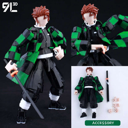 9L3D Lucky13 Titan 13 Ichigo Kurosaki Anime Action Figure Dummy 13 Espada Posável Máscara Oca Modelo Decoração Surpresa de Aniversário