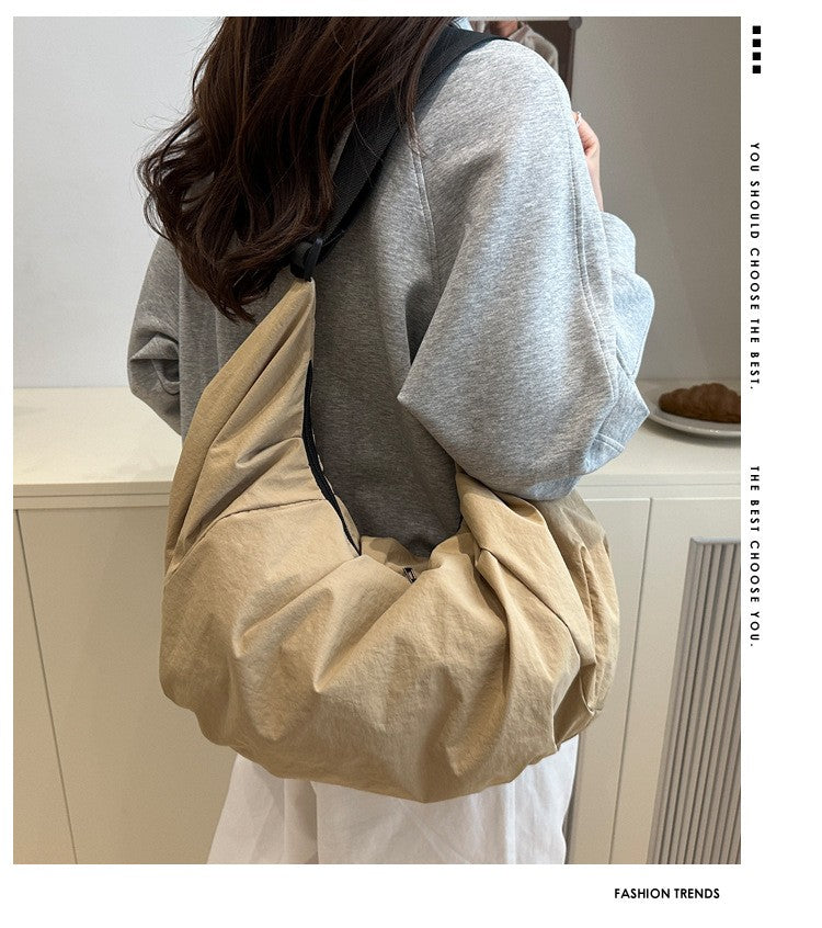 Large Capacity Simple Shoulder Bags Comfortable and Versatile Texture Crossbody Bags for Women Men Fashion Casual Storage Bags