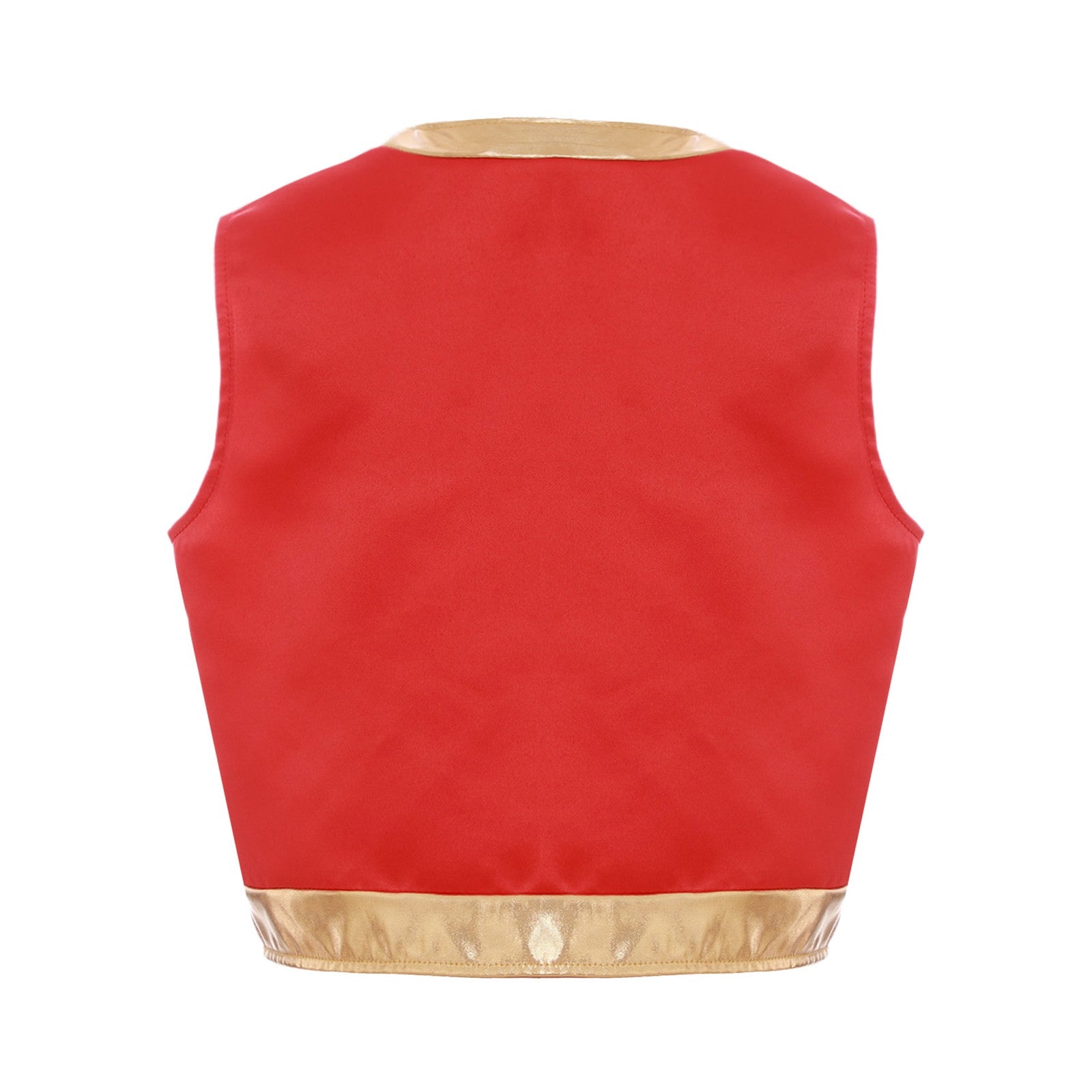 Boys Girls Halloween Toad Game Character Vest Open Front Loose Waistcoat Carnival Theme Party Super Brother Role Play Costume