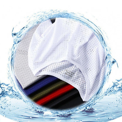 Men's Ice Silk Mesh Tank Tops Gym Stringer Transparent Bodybuilding Sleeveless Shirt Fitness Vest Male mesh Muscle Singlets