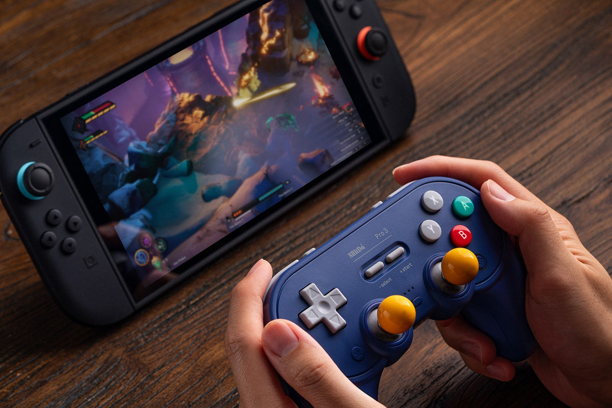 8BitDo Pro 3 Bluetooth Gamepad for Switch 1/2, Windows, Apple, Steam Special Edition Wireless Game Controller with TMR Joysticks
