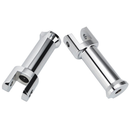 Suportes de Pedaleira Traseira Clevis para Motocicleta Harley Davidson Softail 2018-2025 (Preto Brilhante) Kit de Suporte de Pedaleira do Passageiro