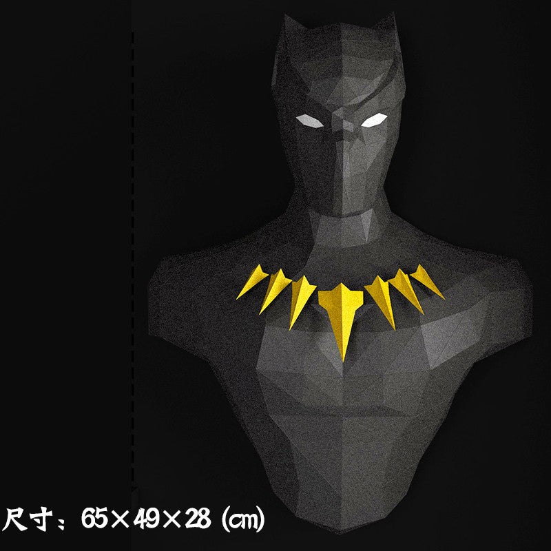 Homem Aranha Super Heróis Deadpool 3D Papercraft Modelo Escultura Faça Você Mesmo Hulk Brinquedos Artesanais Decoração de Casa Decorações de Parede de Corredor