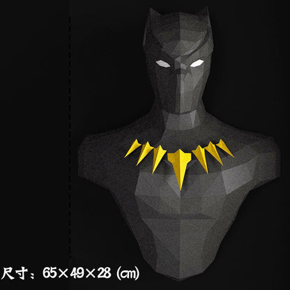 Homem Aranha Super Heróis Deadpool 3D Papercraft Modelo Escultura Faça Você Mesmo Hulk Brinquedos Artesanais Decoração de Casa Decorações de Parede de Corredor