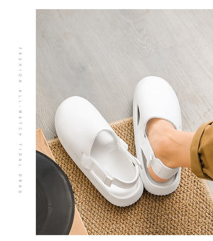 Men's casual hole shoes summer new EVA breathable soft soled sandals outdoor waterproof beach shoes youth fashion Joker slippers