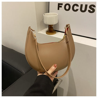 New Fashionable High-end Moon-shaped Baseball Bag Showing Luxury Women's Single Shoulder Bag Elegant lady Handbags bolso mujer