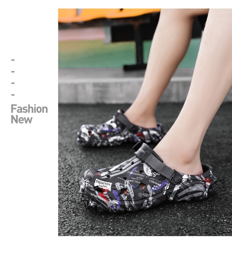 2025 Men's Summer Clogs Sandals Eva Slippers Men Fashion Flat Sandals Men Leisure Slides Men Casual Shoes Plus Size 46 47