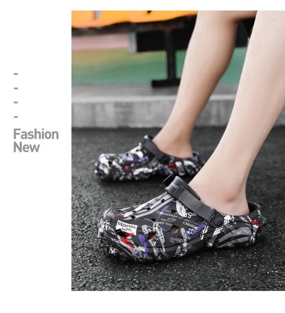 2025 Men's Summer Clogs Sandals Eva Slippers Men Fashion Flat Sandals Men Leisure Slides Men Casual Shoes Plus Size 46 47