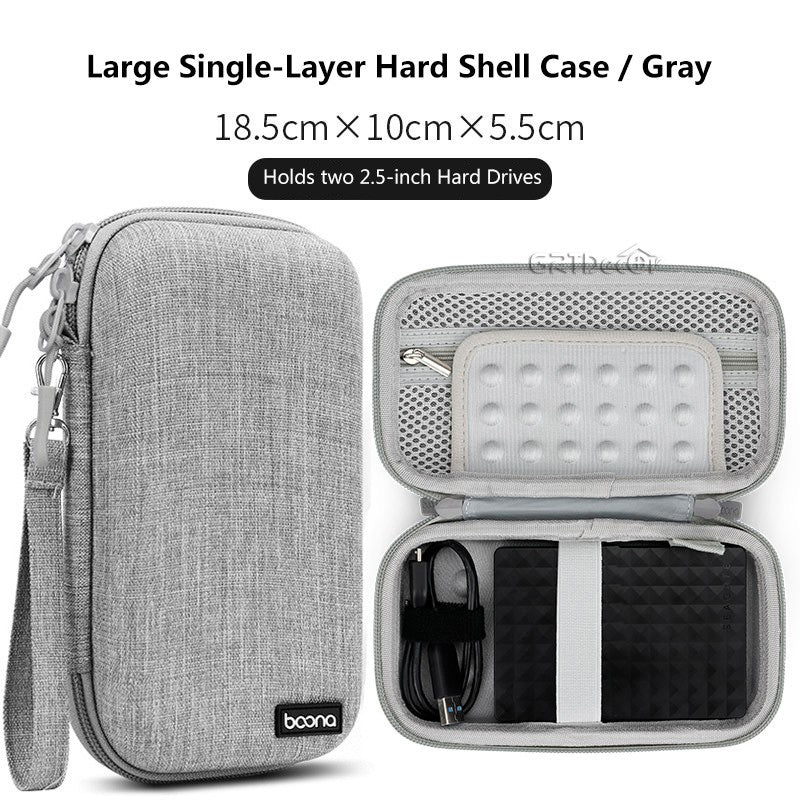 Hot Sale Waterproof Hard Shell Digital Gadgets Storage Bag Travel Organizer for Electronics Accessories HDD Earphone Storage Box