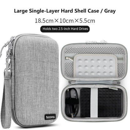 Hot Sale Waterproof Hard Shell Digital Gadgets Storage Bag Travel Organizer for Electronics Accessories HDD Earphone Storage Box