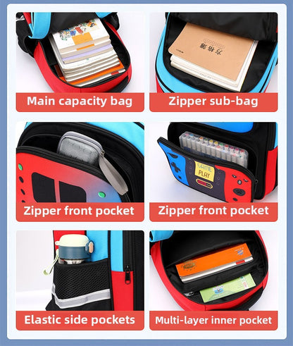 Mochila escolar estampada com console de videogame criativo 3 peças/conjunto mochilas para meninos adolescentes meninas Nylon à prova d'água bolsas escolares para livros