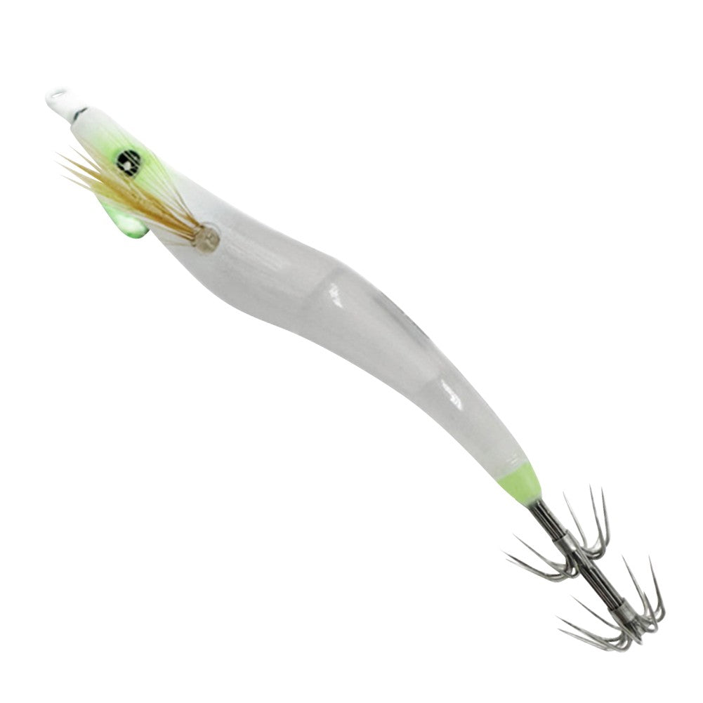 Luminous Lure Octopus Cuttlefish Fishing Bait Simulation with Squid Jig Hook Lure Hook Fishing Tackles Wood Shrimp Squid Lures