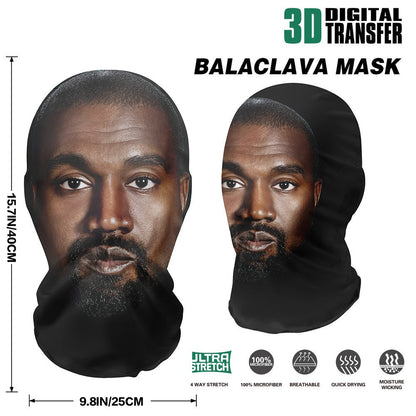 Full Face Mask Celebrity Ball-game Star Face Mask Simulation kanye Shiesty Mesh Mask For Men Party Supplies Cosplay Props NoveL