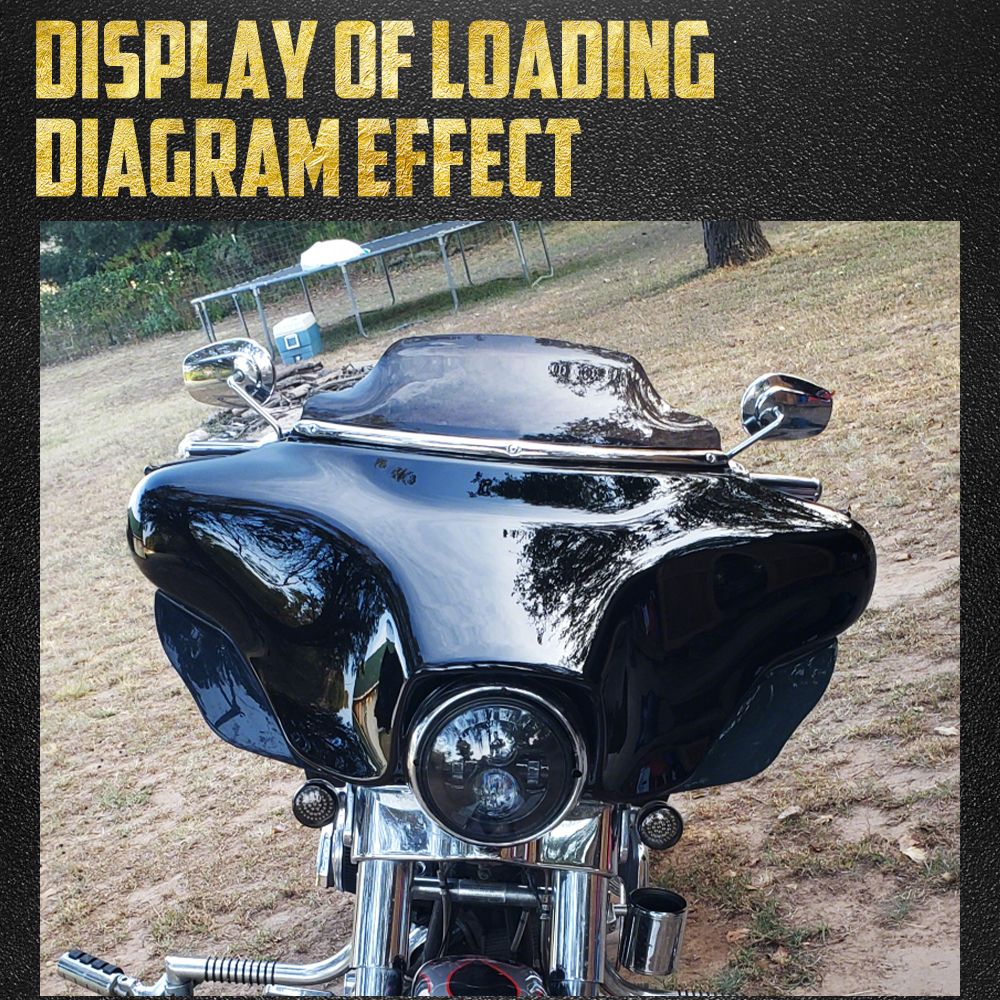 Capa Externa do Farol Dianteiro da Motocicleta para Harley Touring Street Glide Ultra Limited 2014 em diante Electra Glide CVO