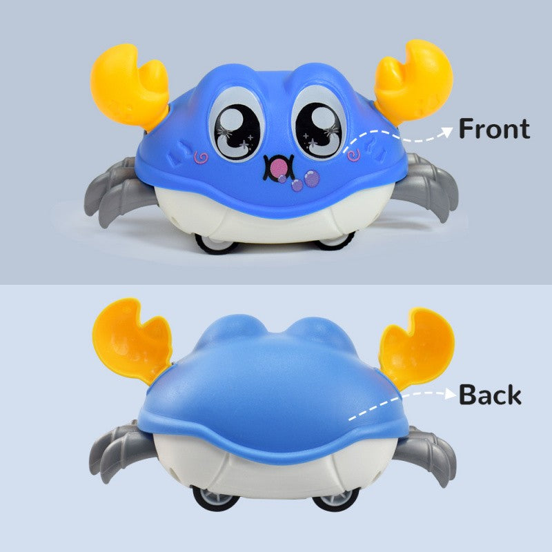 Children's Fun Double Return Force Left and Right Shake Simulation Crab Toy Baby Running Bubble Simulation Crab Crab Crawling