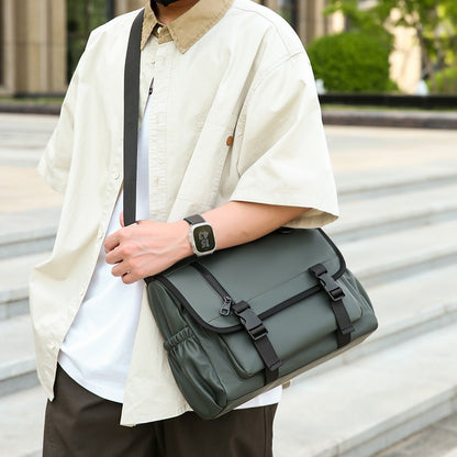 Fashionable Multi Pocket Messenger Bag - large capacity with adjustable strap, daily commuting - durable, travel bag, multi-func